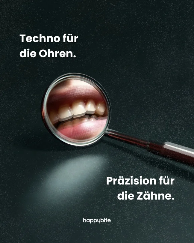happybite Plakat Techno für die Ohren.